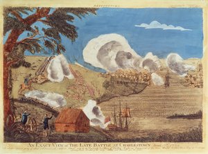 Een exact beeld van de late Slag bij Charlestown op 17 juni 1775
